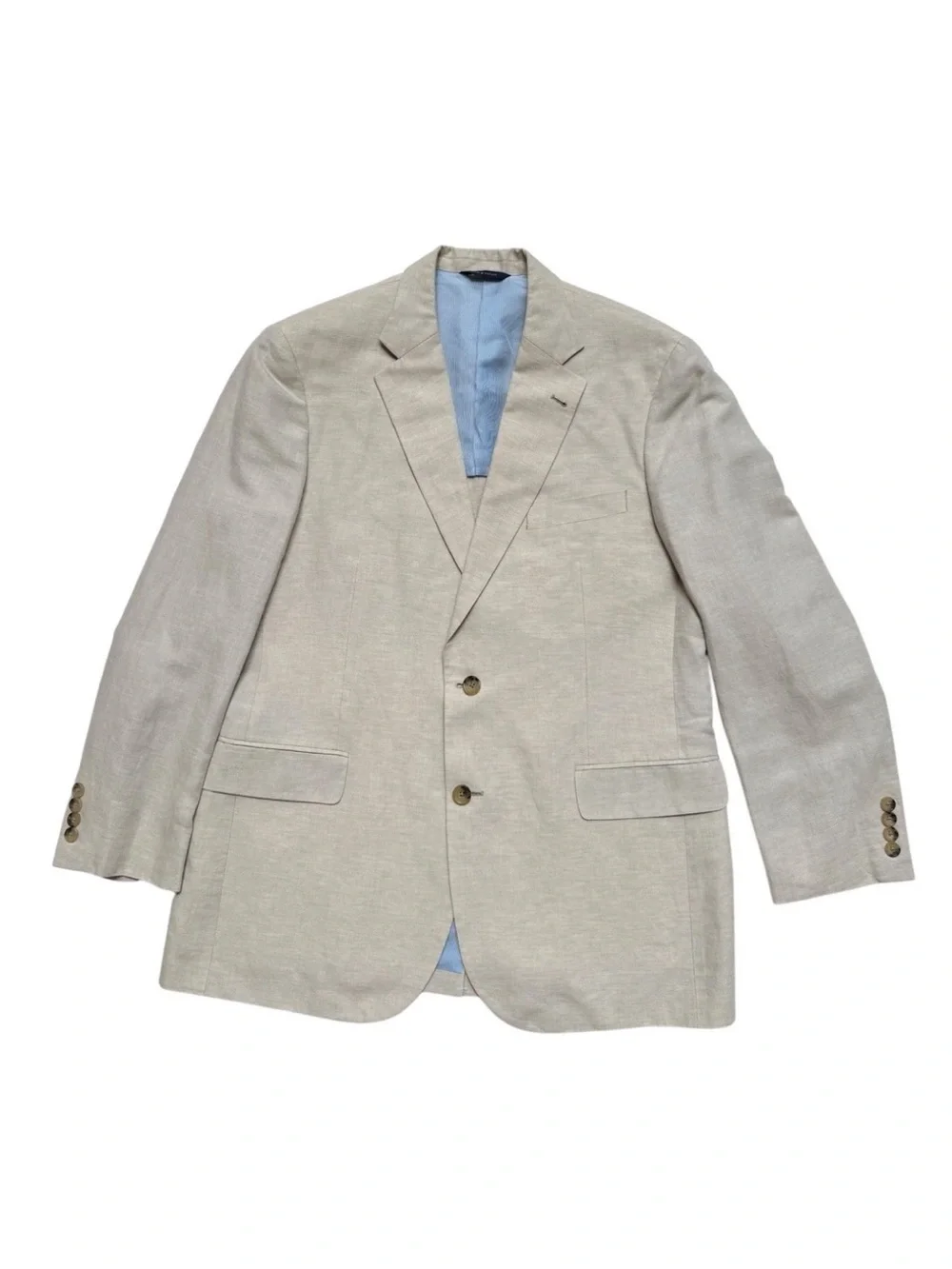 Brooks Brothers Madison 1818 Light Beige Linen Blend Sportcoat Sz 42R - Picture 3 of 8